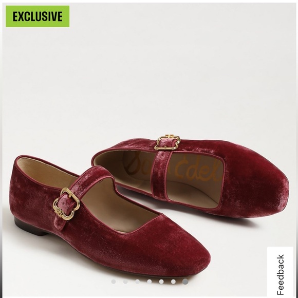 NWT Sam Edelman Michaela Mary Jane Flat in Raspberry - Picture 2 of 9